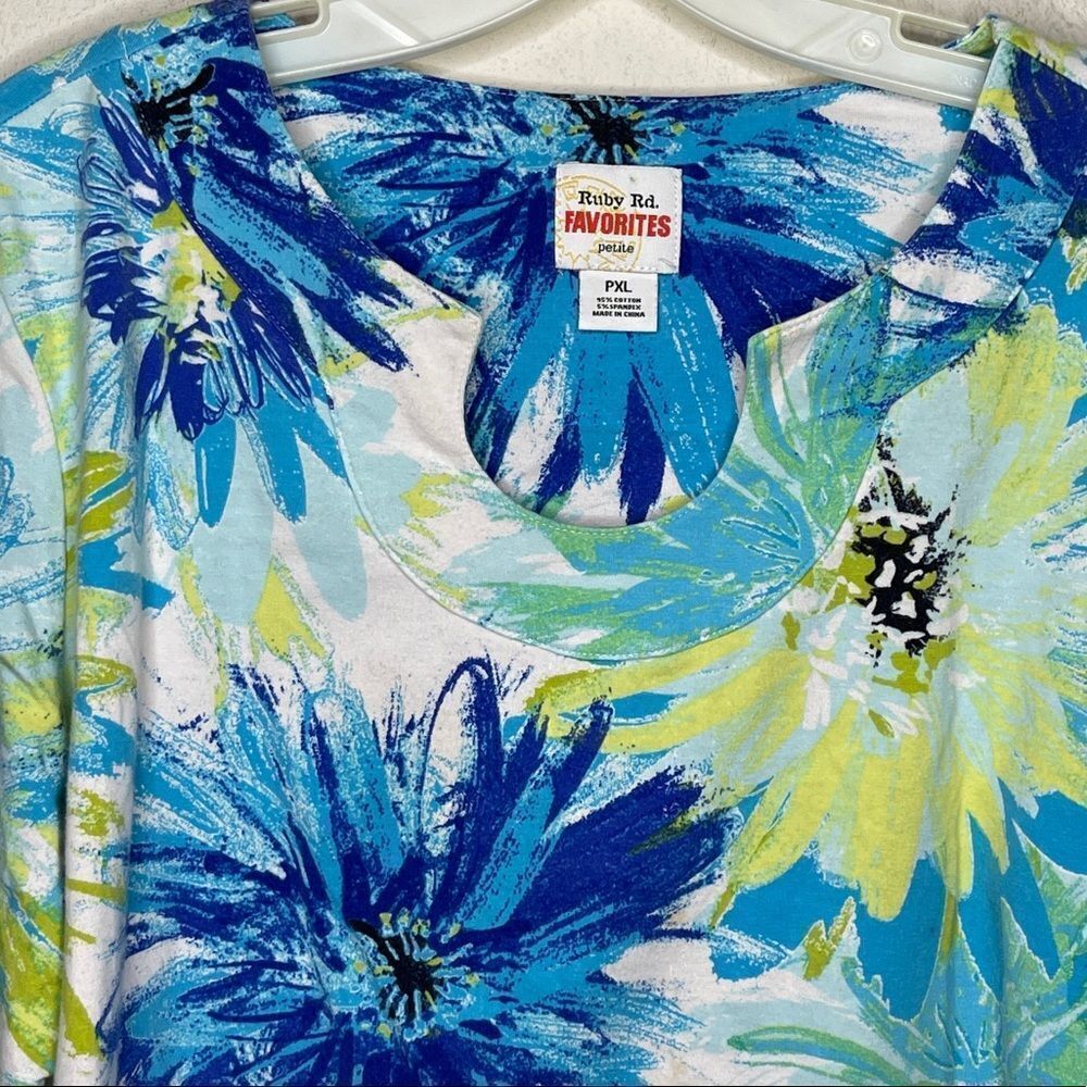 Ruby Rd. Favorites Floral Top - Picture 3 of 5